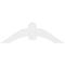 Ekena Millwork Archdale Architectural Grade PVC Gable Bracket, 48"W x 16"H x 2"D x 6"F, 8/12 Pitch GBP048X16X0206ARC00 - alternate 2